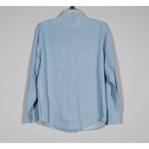 Jerry Leigh Looney Tunes Denim Chambray Button-Up Shirt Sz M - Picture 3 of 4